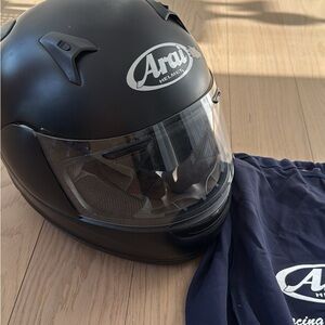 Ara Black Motorcycle Helmet